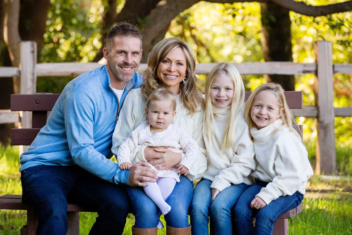 Andy and Alicia Hess with their daughters. Family-owned and operated from Danville, CA.
